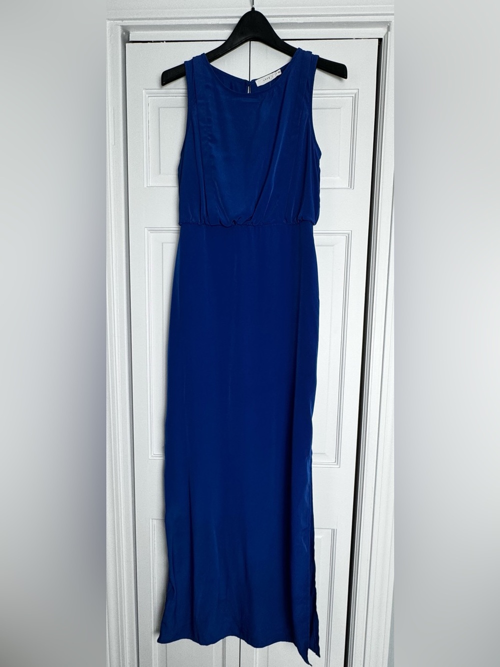 Lush Cobalt Blue Sleeveless Maxi Dress